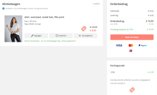 20% korting op shirts bij Ulla Popken