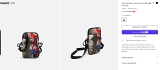 Bolso bandolera mini para móvil de nylon reciclado por 9€