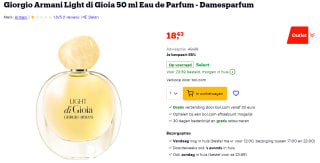 Armani Light di Gioia parfum voor €18,43.