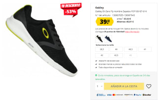 Zapatillas Oakley EV-Zero Fly por 39.99€
