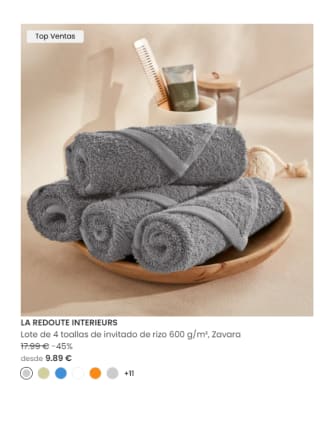 -20% extra en toallas y albornoces