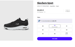 Zapatillas para Hombre Skechers Arch Fit por 53€