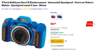 VTech KidiZoom Duo FX camera voor €55,99 bij Bol