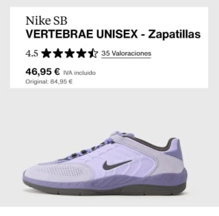 Zapatillas Nike SB Vertebrae por 39.91€