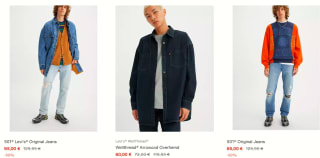10% extra korting op de sale items tot 50% bij Levi's