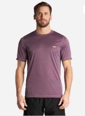 Polera Hombre Core Q-Dry T-Shirt Morado Lippi por $12.990