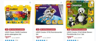 50% korting op het 2e goedkopere LEGO Creator of Classic artikel bij Smyths Toys