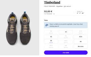 Zapatillas de Hombre Timberland FIELD TREKKER por 52€
