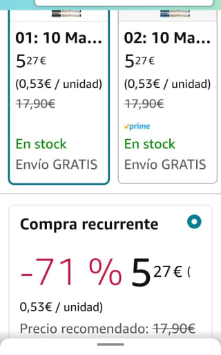 Pack de 10 Marcador Permanente edding 21 por 5,27€.
