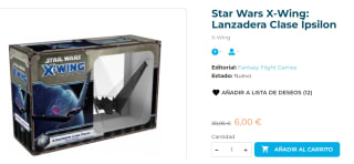 Star Wars X-Wing - LANZADERA CLASE ÍPSILON por 6€