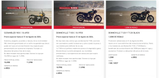 Hasta 2500€ descuento motos Triumph