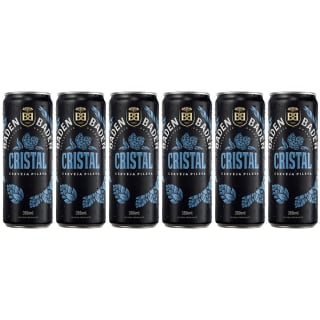 Cerveja Baden Baden Cristal Pilsen em lata de 350ml com 6 unid - R$ 31,60