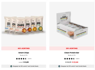 Kortingen stapelen bij Body&Fit met de codes