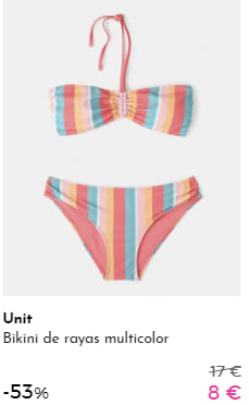 Bañadores y Bikinis por 8€