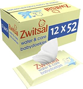 Zwitsal Water & Care Billendoekjes met zachte Zwitsal geur - 624 doekjes - Voordeelverpakking voor €17 bij Amazon