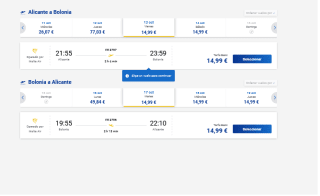 Vuelos ida y vuelta Alicante a Bolonia desde 14,99€ con Ryanair