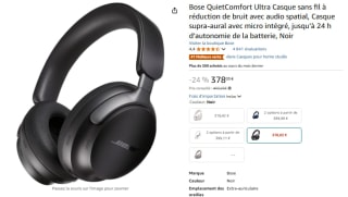 Casque Bose Quiet Comfort Ultra à 378,03€