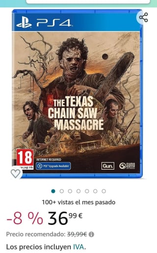 The Texas Chain Saw Massacre PS4 por 36,99€.