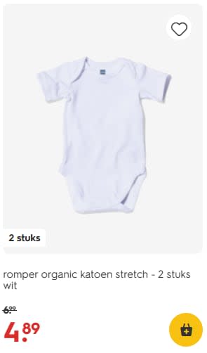 30% korting op rompers, pyjama's en slaapzakken bij Hema