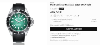 Reloj Edox Skydiver Neptunian por 607.50€