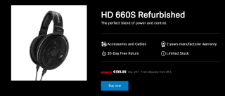 HD 660S Refurbished koptelefoon voor €199 bij Sennheiser-hearing