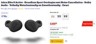 Jabra Elite 8 Active oordopjes voor €129,99 bij Bol