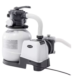 Depuradora Intex de Arena Krystal Clear 7,900 L/H Para piscinas desmontables hasta 37,800 L 6 funciones y sistema de bloqueo a solo 114,14€