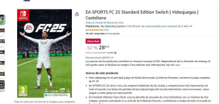 Videojuego EA SPORTS FC 25 Nintendo por 27,99€