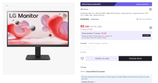 monitor LED 21.4" LED VA FullHD 1080p 75Hz FreeSync  marca Lg por 67,12€