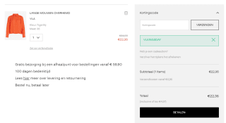 Minimaal 20% korting op alle oranje items bij Vila