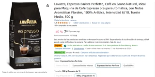 Lavazza, Espresso Barista Perfetto, Café en Grano 500gr por 7,22€