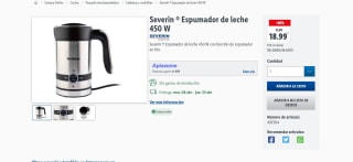 Severin Espumador de leche 450 W por 18,99€