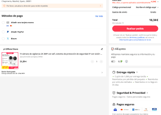 2 Cámaras YI Pro 2K de vigilancia poor solo 16,34€