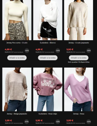 Lefties oferta hasta 85% descuento precios mínimos