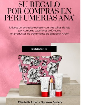 Regalo neceser con 3 tallas por compras +60€ en tratamientos Elizabeth Arden