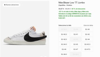 25% EXTRA descuento en tu compra en Nike Black Friday