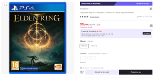 Juego PS4 Elden Ring GOTY por 35.99€ (Cuenta Nueva 23.99€)