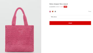 Bolso shopper de fibra natural por 13.99€