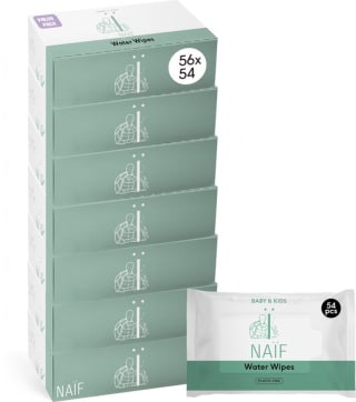 Naïf XXXL Plasticvrije Water Billendoekjes 3.024 doekjes voor €100,46 bij Bol