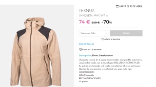 Chaqueta para Mujer Ternua Arko por 59.2€