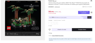 Lego Diorama: Duelo de Speeders en Endor™ de 608 Piezas por 41.25€