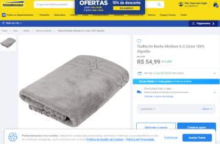 Toalha De Banho da Buddemeyer - R$ 54,99