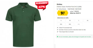 Polo para Hombre Dickies Classic por 9.99€