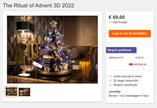 The Ritual of Advent 3D (2022) voor €69 + 1000 INGpunten