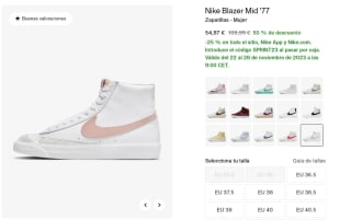 25% EXTRA descuento en tu compra en Nike Black Friday