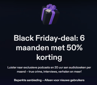 6 maanden 50% korting op je Podimo abonnement