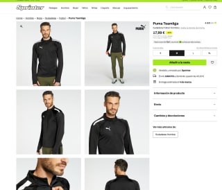 Sudadera PUMA Teamliga Hombre por solo 17,99€