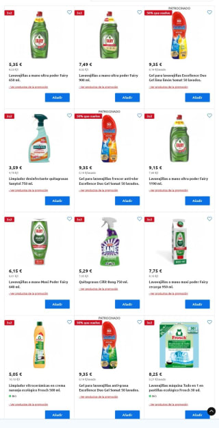 Recopilación 3×2 Droguería en Carrefour.