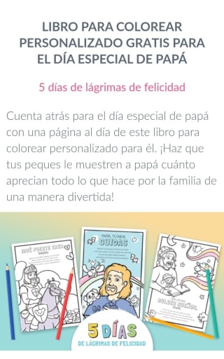 Libro personalizable para el Día del Padre.