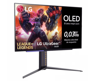 Monitor Gaming OLED LG UltraGear Edición League of Legends 27" QHD 240Hz 0,03ms por solo 594€